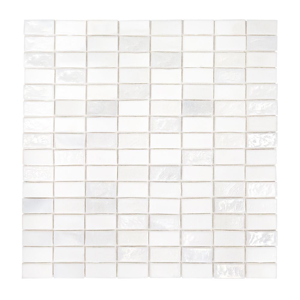 5/8" Stack Brick Blend Mosaic 12.25" x 12.25" Neko Straight Shot
