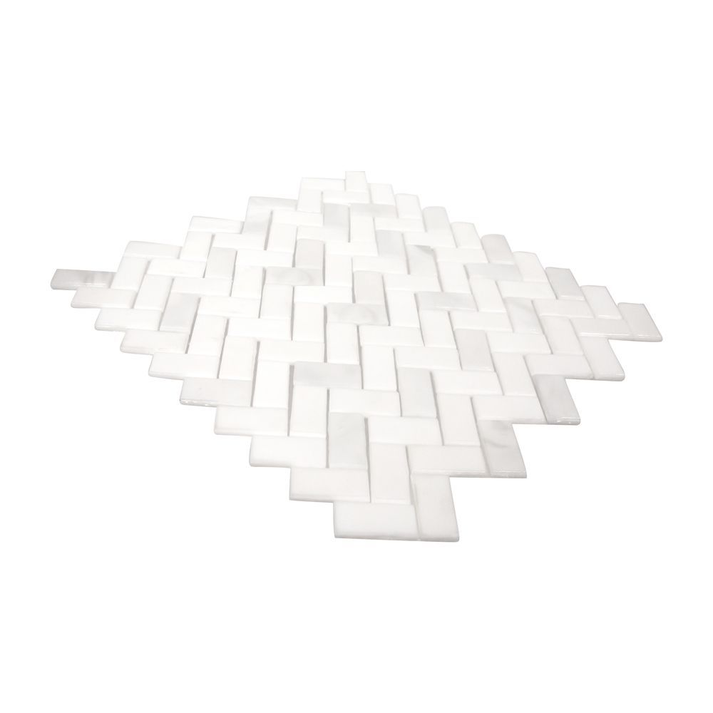 5/8" Herringbone Blend Mosaic 10.625" x 11" Neko Straight Shot