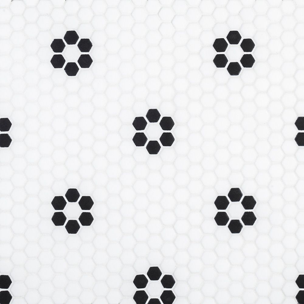 Daily Mosaic 12.625" x 13.25" Black Straight Shot