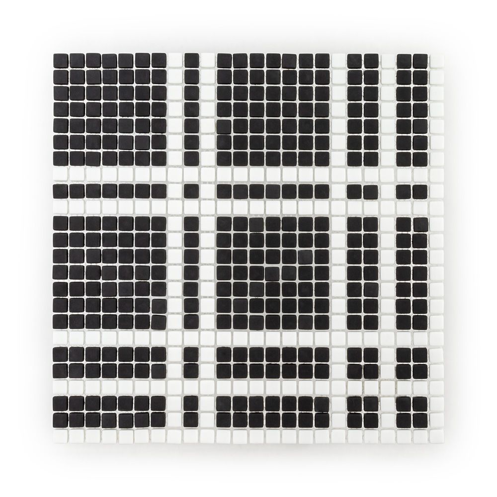 Register Mosaic 12.5" x 12.5" Black Straight Shot