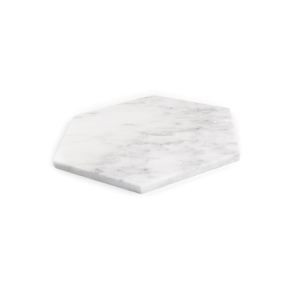 Hexagon Field Tile 8" x 9.25" 8" x 9.25" Classic Statuario Straight Shot