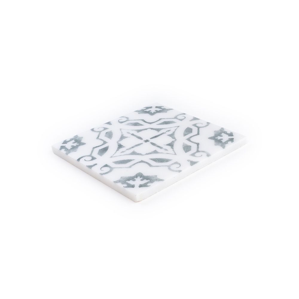 Roman Sanctuary Field Tile 6" x 6" 6" x 6" Classic Statuario Straight Shot