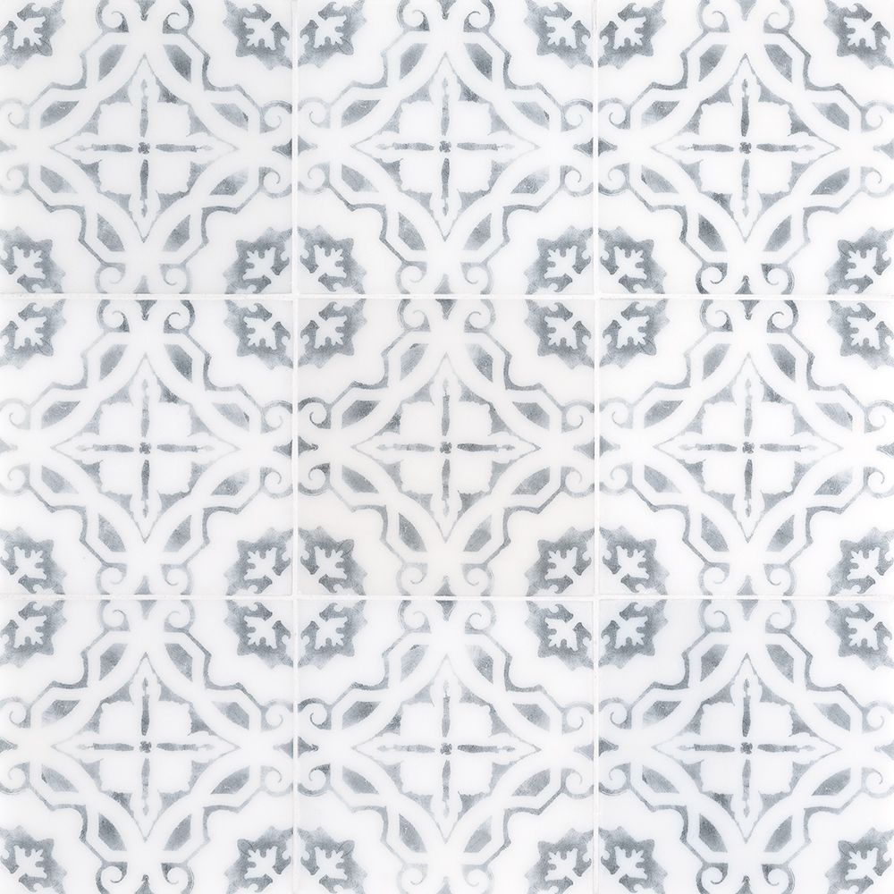 Roman Sanctuary Field Tile 6" x 6" 6" x 6" Classic Statuario Straight Shot