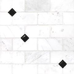 Lexington Mosaic 12" x 12.25" Brooklyn Marquina Straight Shot