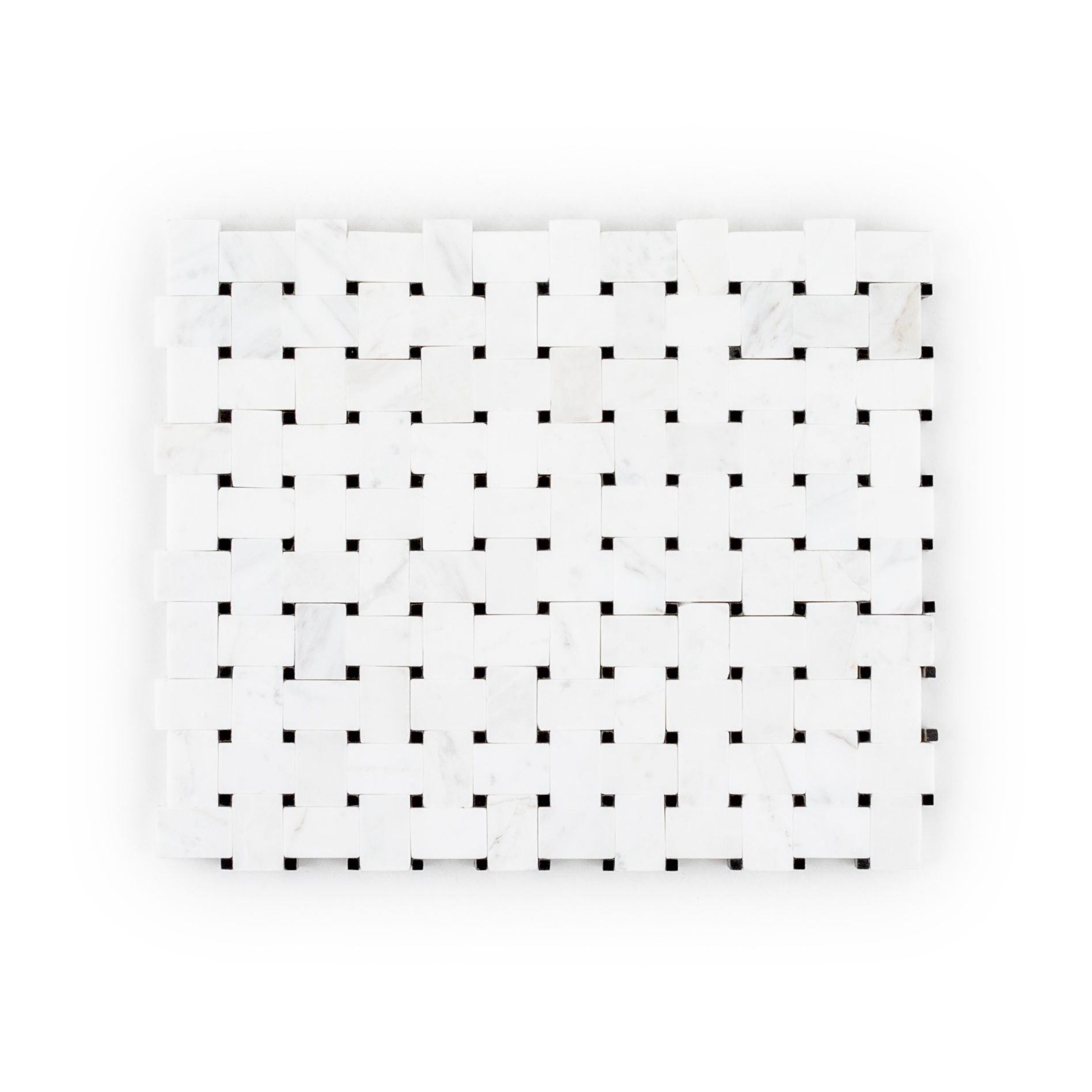 Metropolitan Mosaic 9.875" x 11.75" Brooklyn Marquina Straight Shot