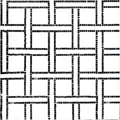 Terrace On The Park Mosaic 9.5" x 9.5" Brooklyn Marquina Straight Shot