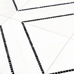Ferry Mosaic 6" x 6" Brooklyn Marquina Straight Shot
