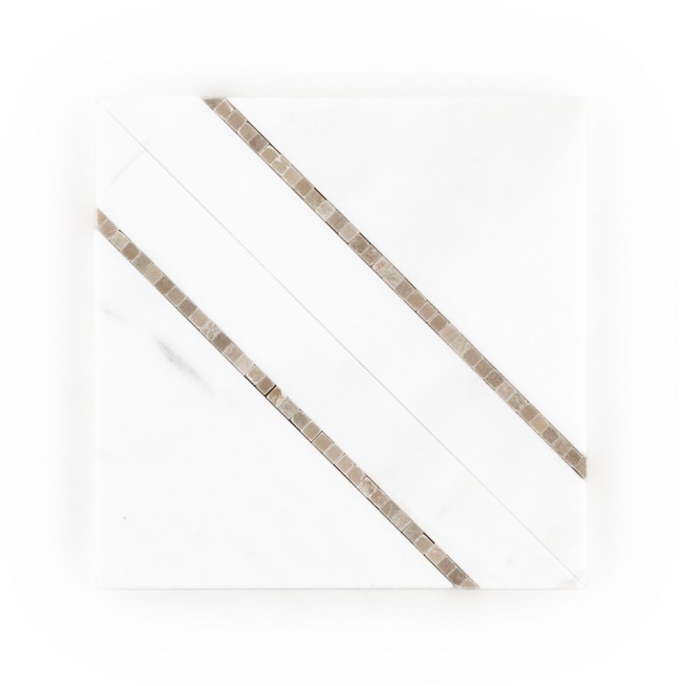 Ferry Mosaic 6" x 6" Empire Beige Straight Shot