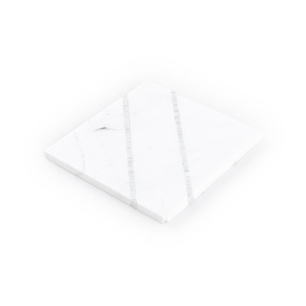 Ferry Mosaic 6" x 6" Chelsea Grey Straight Shot