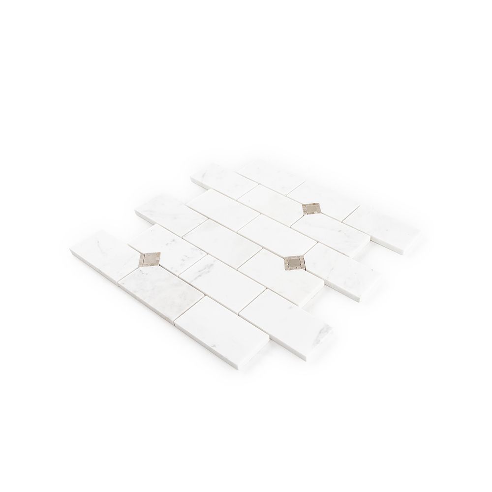 Lexington Mosaic 12" x 12.25" Empire Beige Straight Shot
