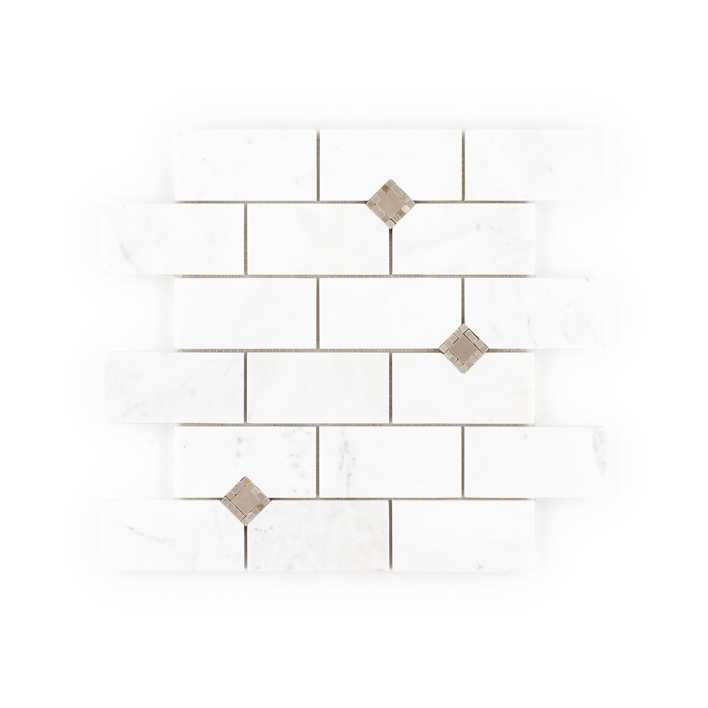 Lexington Mosaic 12" x 12.25" Empire Beige Straight Shot