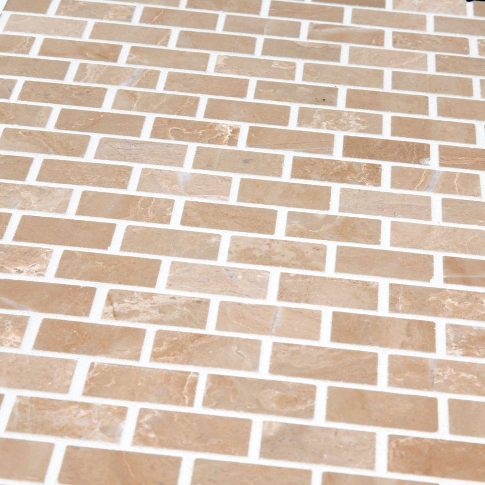 Madison Mosaic 12" x 12" Empire Beige Straight Shot