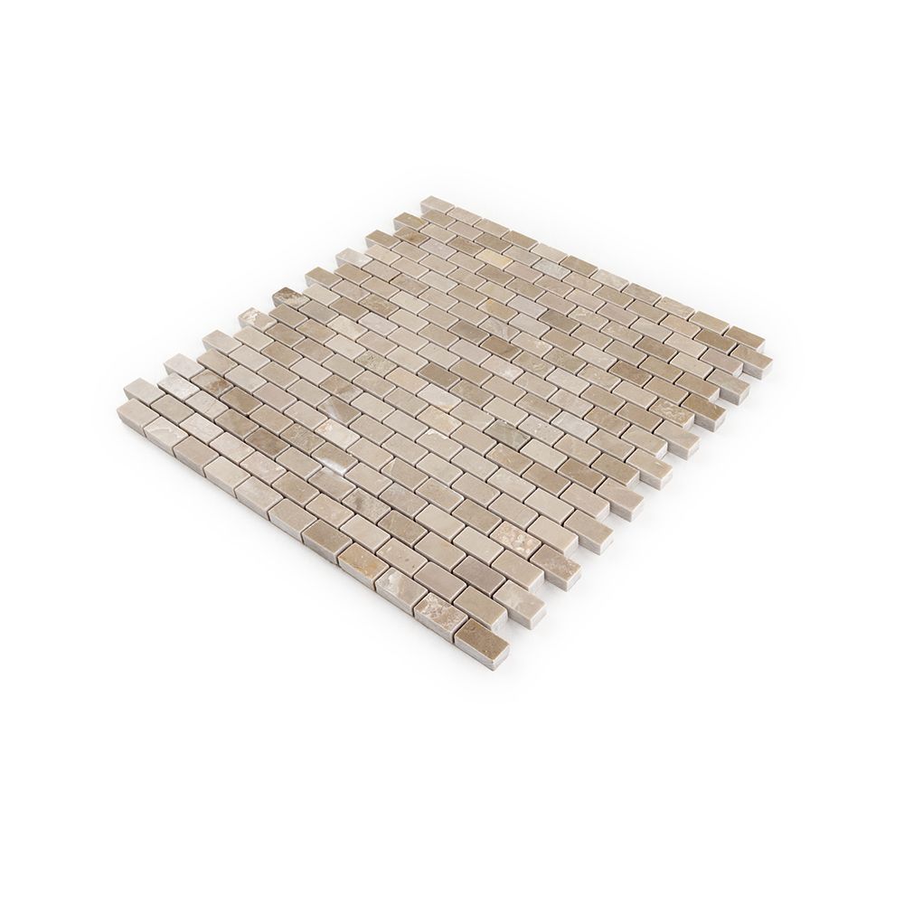 Madison Mosaic 12" x 12" Empire Beige Straight Shot