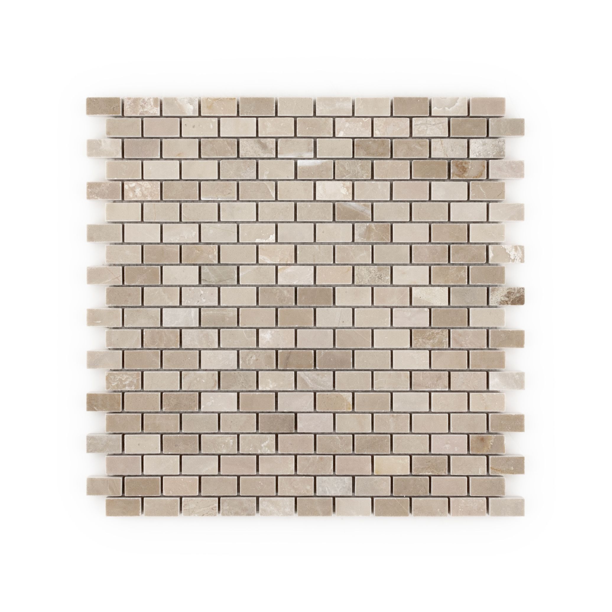 Madison Mosaic 12" x 12" Empire Beige Straight Shot