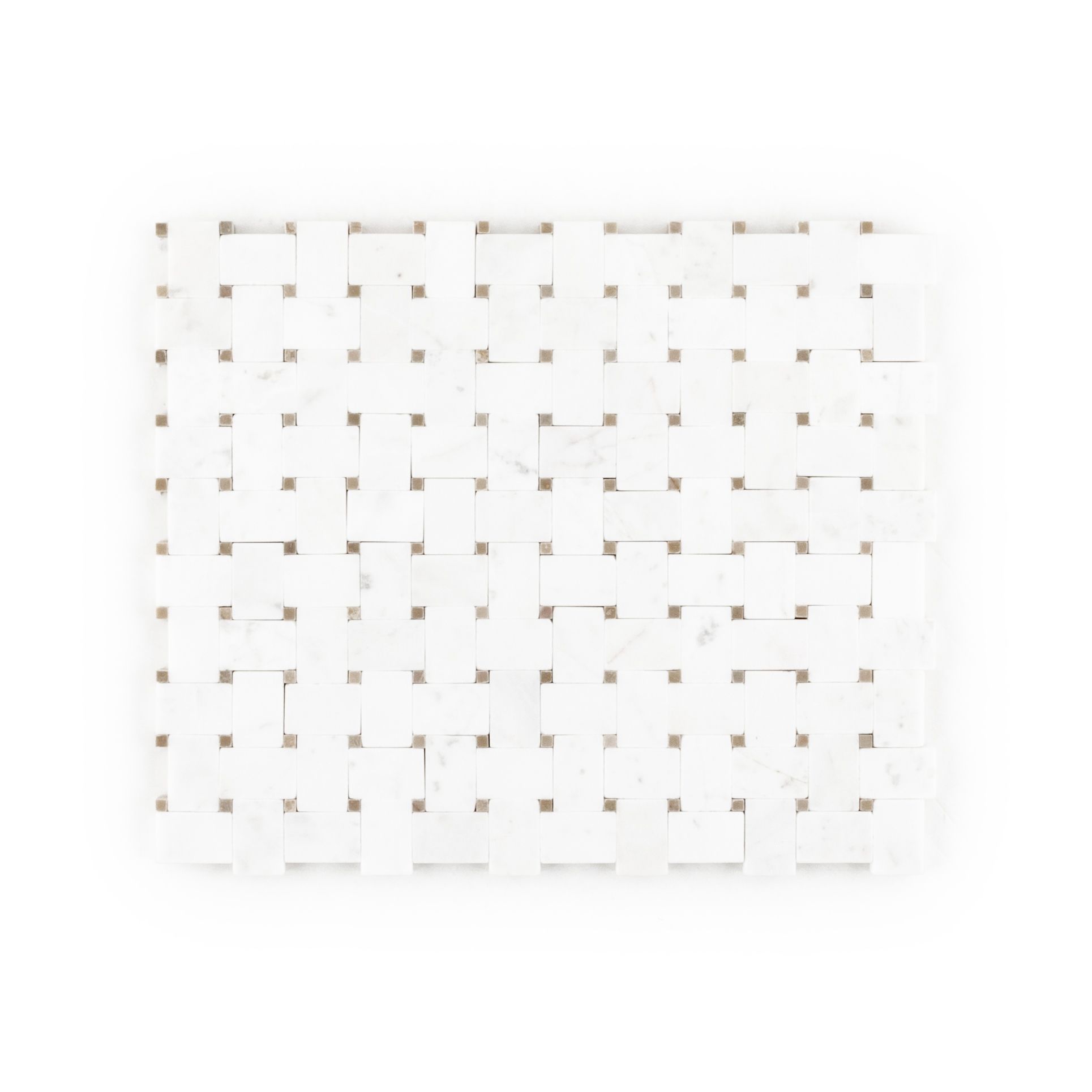 Metropolitan Mosaic 9.875" x 11.75" Empire Beige Straight Shot