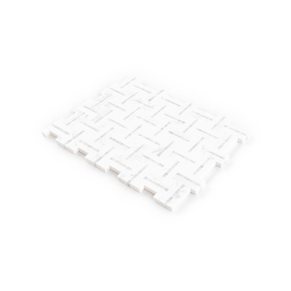 Grand Central Mosaic 8.25" x 11" Chelsea Grey Straight Shot