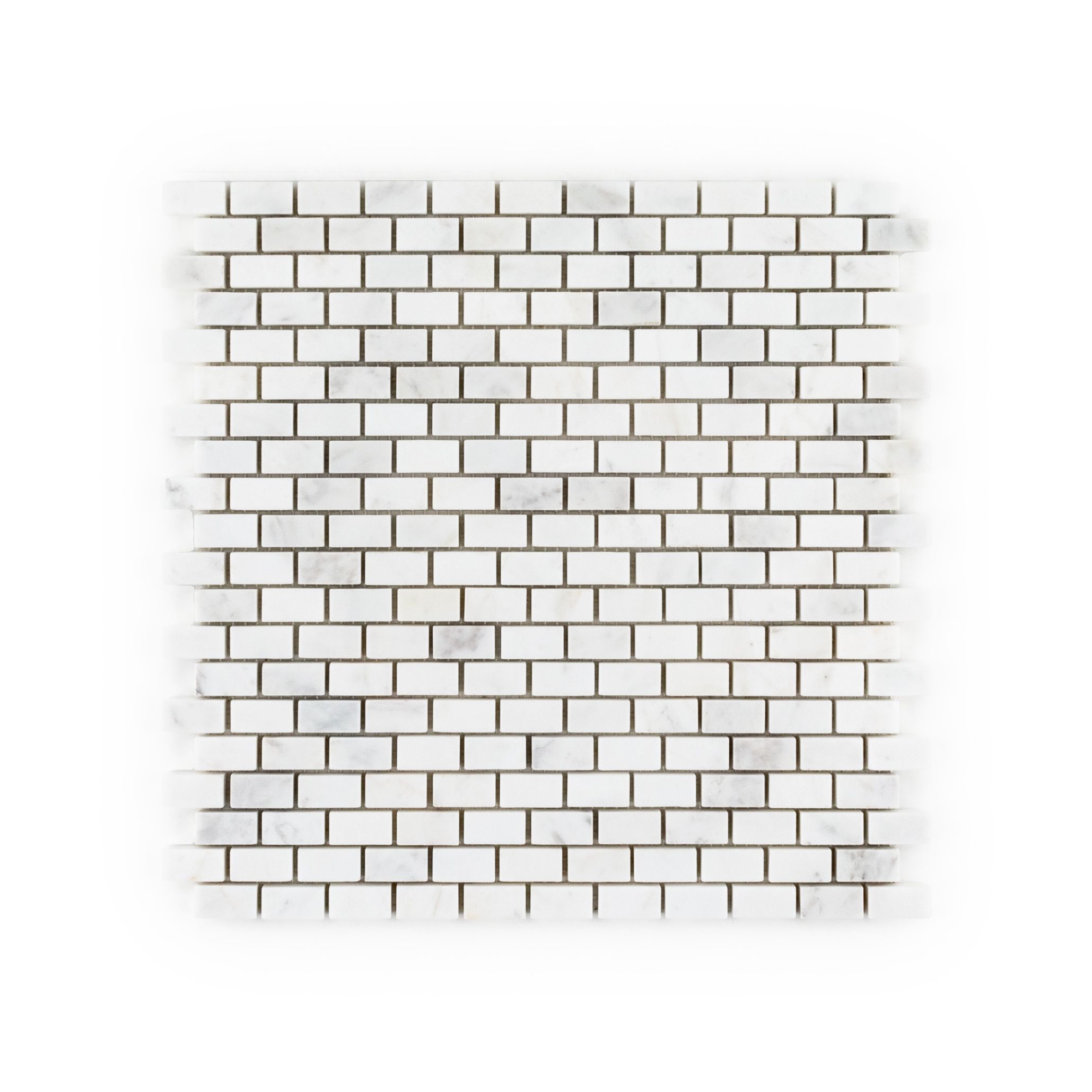 Madison Mosaic 12" x 12" Wall Street White Straight Shot