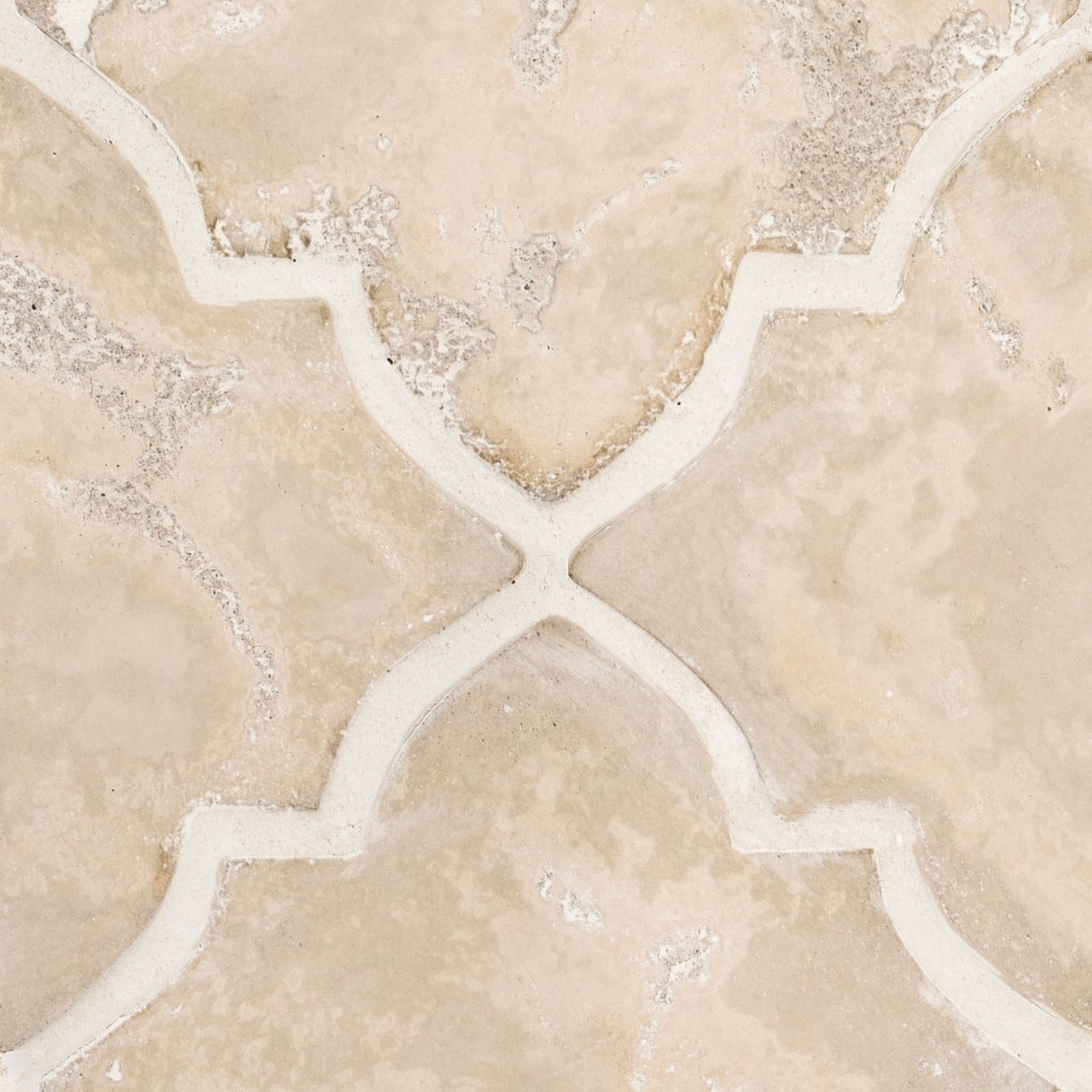 Arabesque Field Tile 9.75" x 9.125" 9.125" x 9.75" Tuscan Straight Shot