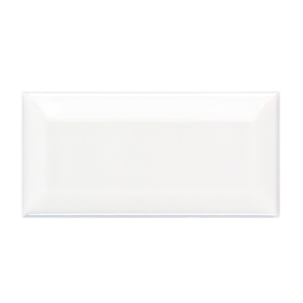 Beveled Field Tile 3" x 6" 3" x 6" Gloss Mountain Mist Straight Shot