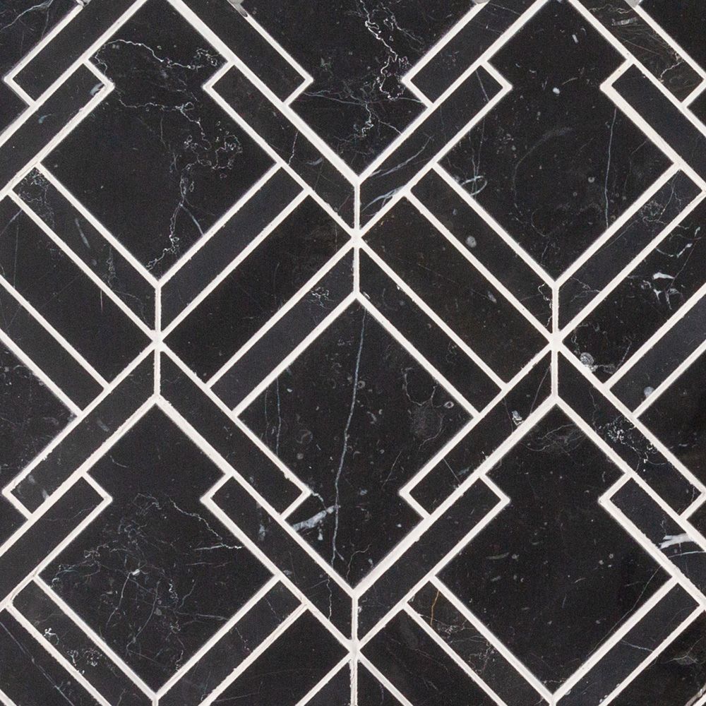 Black Tie Mosaic 10" x 10.375" Prestige Straight Shot