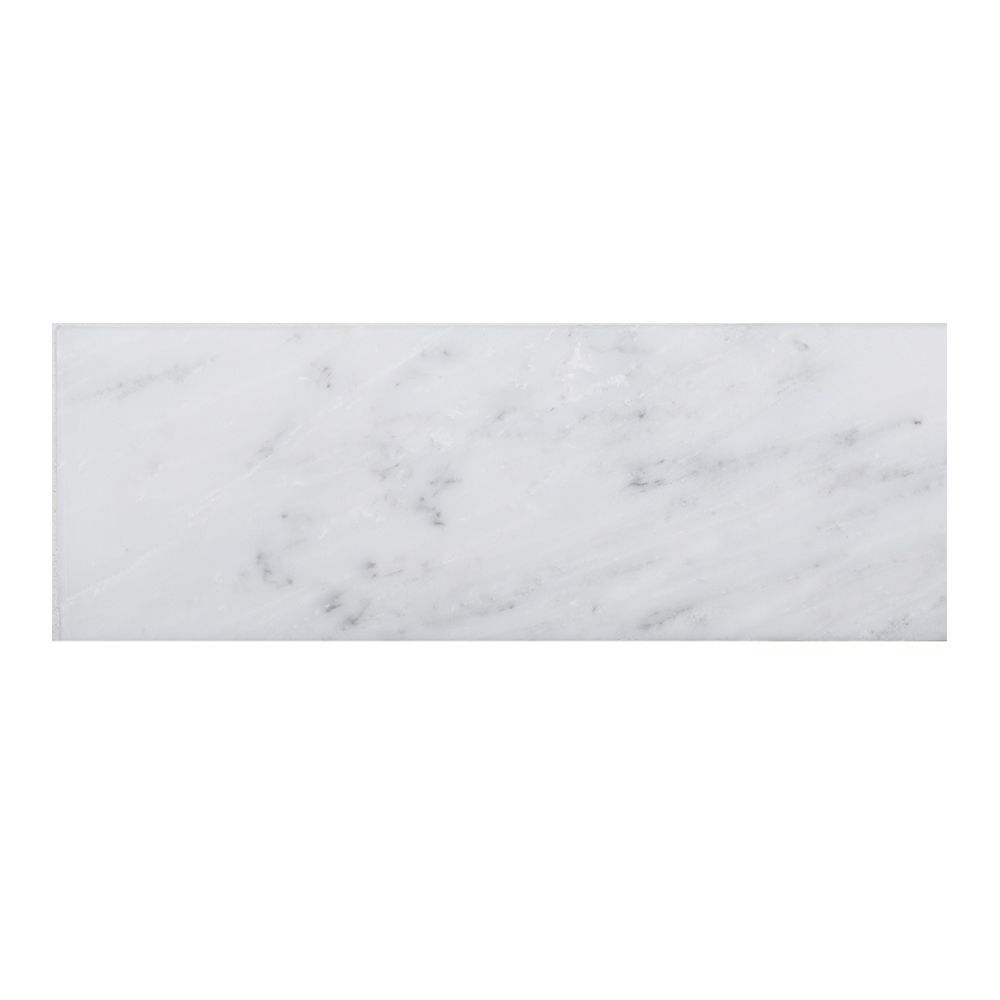 Field Tile 6" x 18" 6" x 18" West End White - Brushed Straight Shot