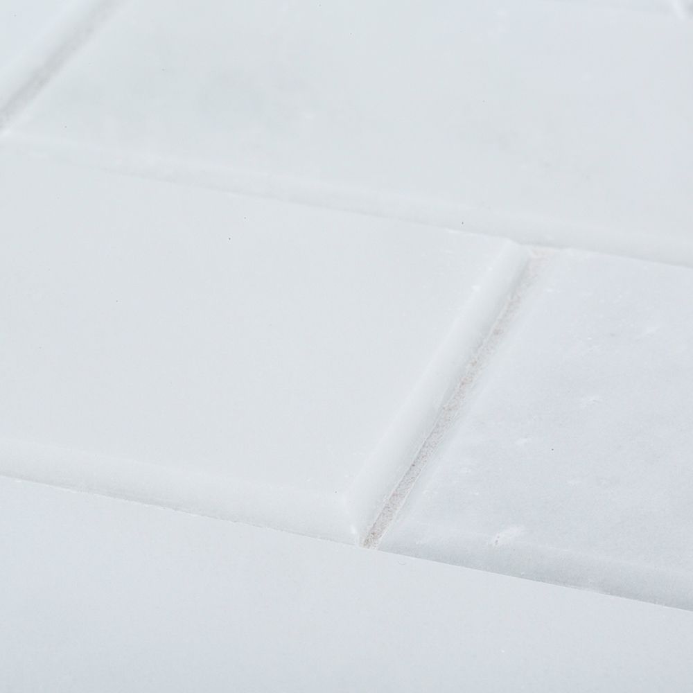 Beveled Field Tile 3" x 6" 3" x 6" West End White Straight Shot