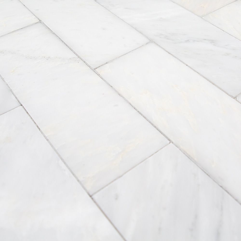 Field Tile 4" x 12" 4" x 12" West End White - Honed Straight Shot