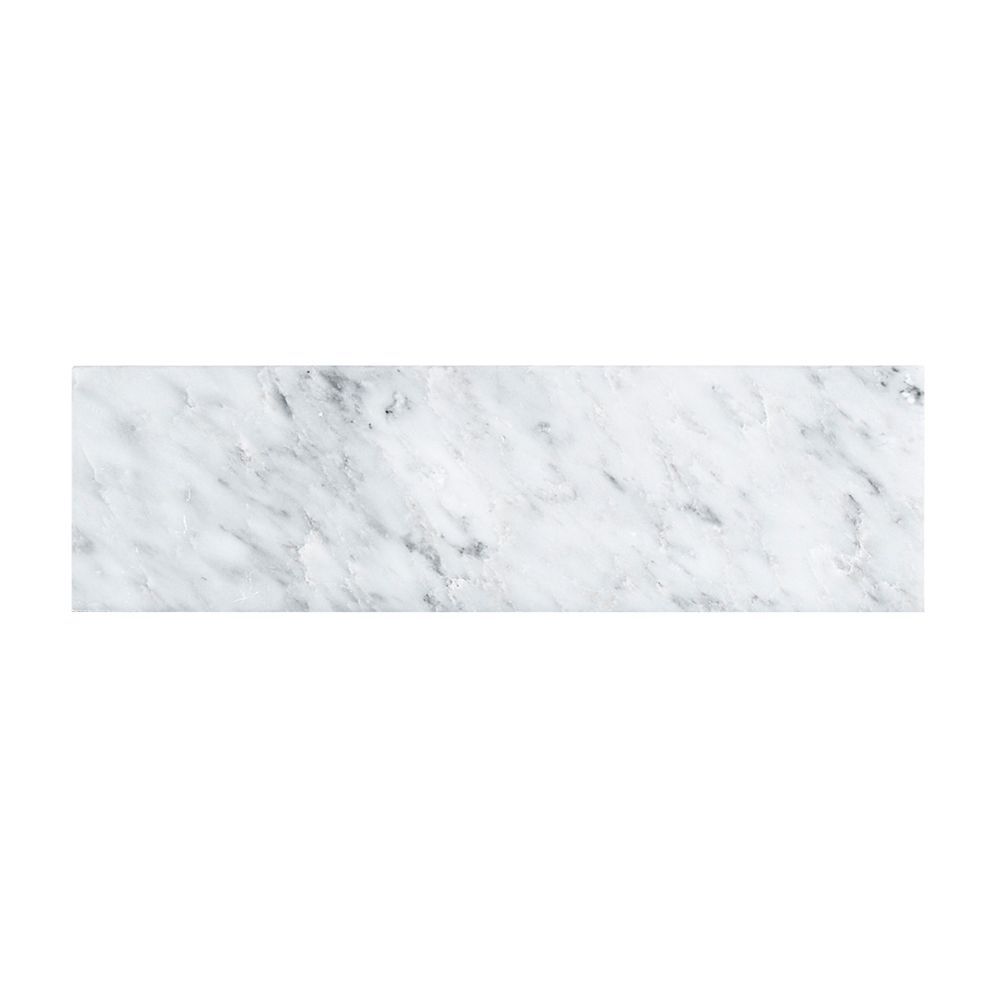 Field Tile 4" x 12" 4" x 12" West End White - Brushed Straight Shot