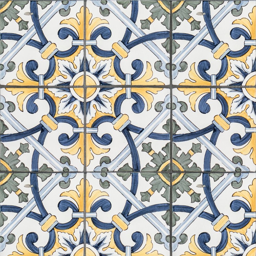 Braganca Field Tile 5" x 5" 5" x 5" Traditional Straight Shot