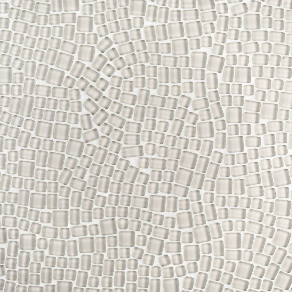 Pebble Mosaic 12" x 12" Palm Straight Shot