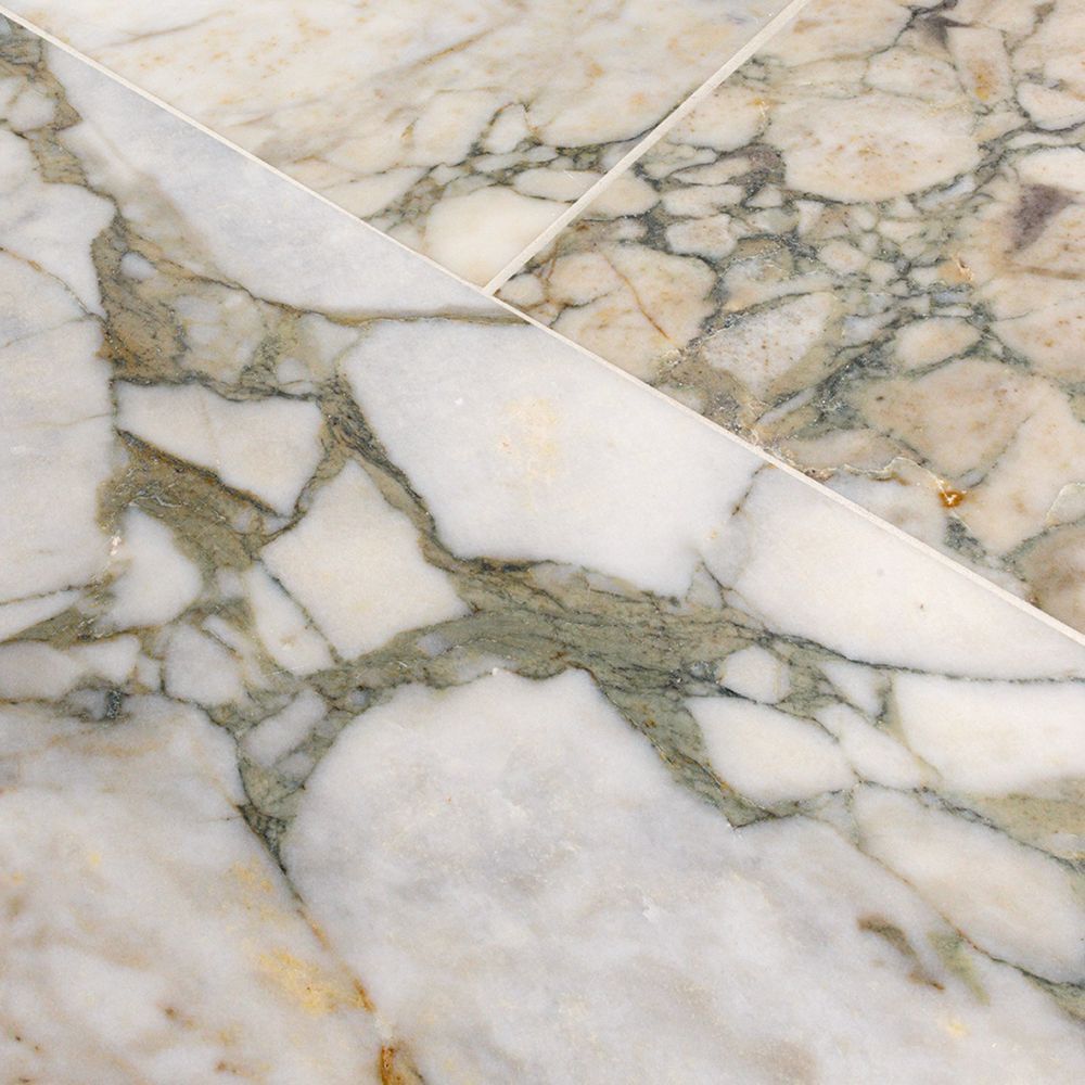 Field Tile 12" x 24" 12" x 24" Calacatta Verde Straight Shot