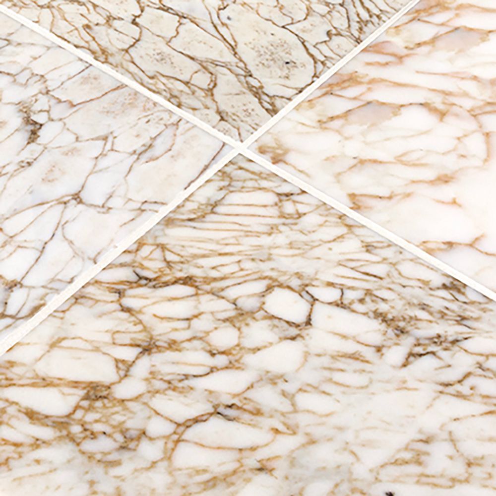 Field Tile 12" x 12" 12" x 12" Polished Afyon Gold Straight Shot