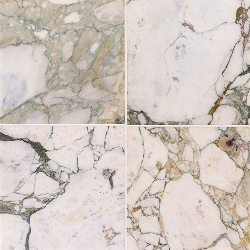 Field Tile 12" x 12" 12" x 12" Polished Calacatta Verde Straight Shot