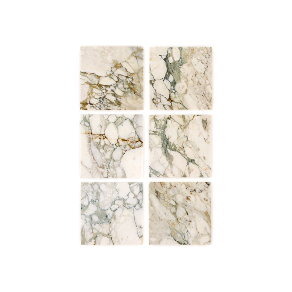 Field Tile 12" x 12" 12" x 12" Honed Calacatta Verde Straight Shot