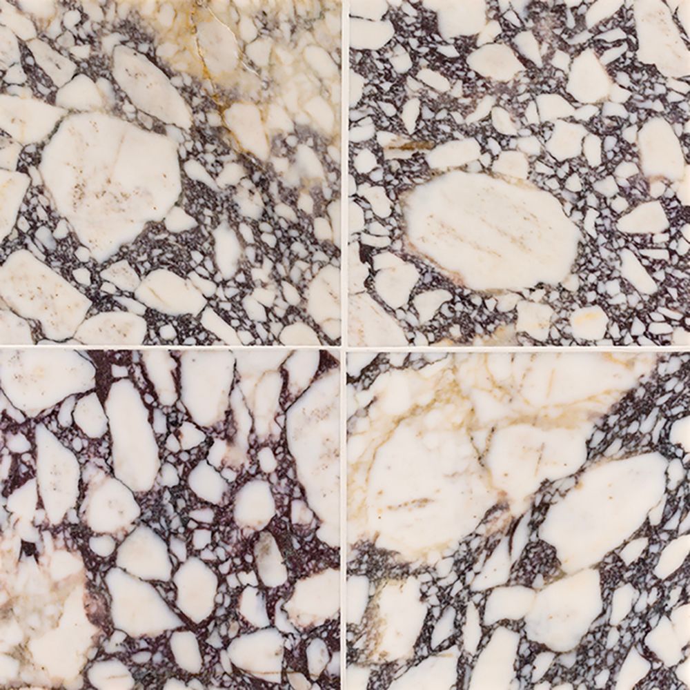 Field Tile 12" x 12" 12" x 12" Honed Afyon Violet Straight Shot