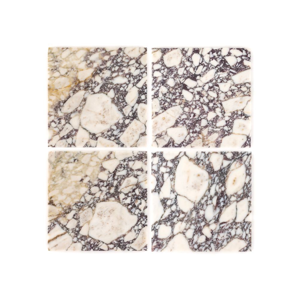 Field Tile 12" x 12" 12" x 12" Honed Afyon Violet Straight Shot