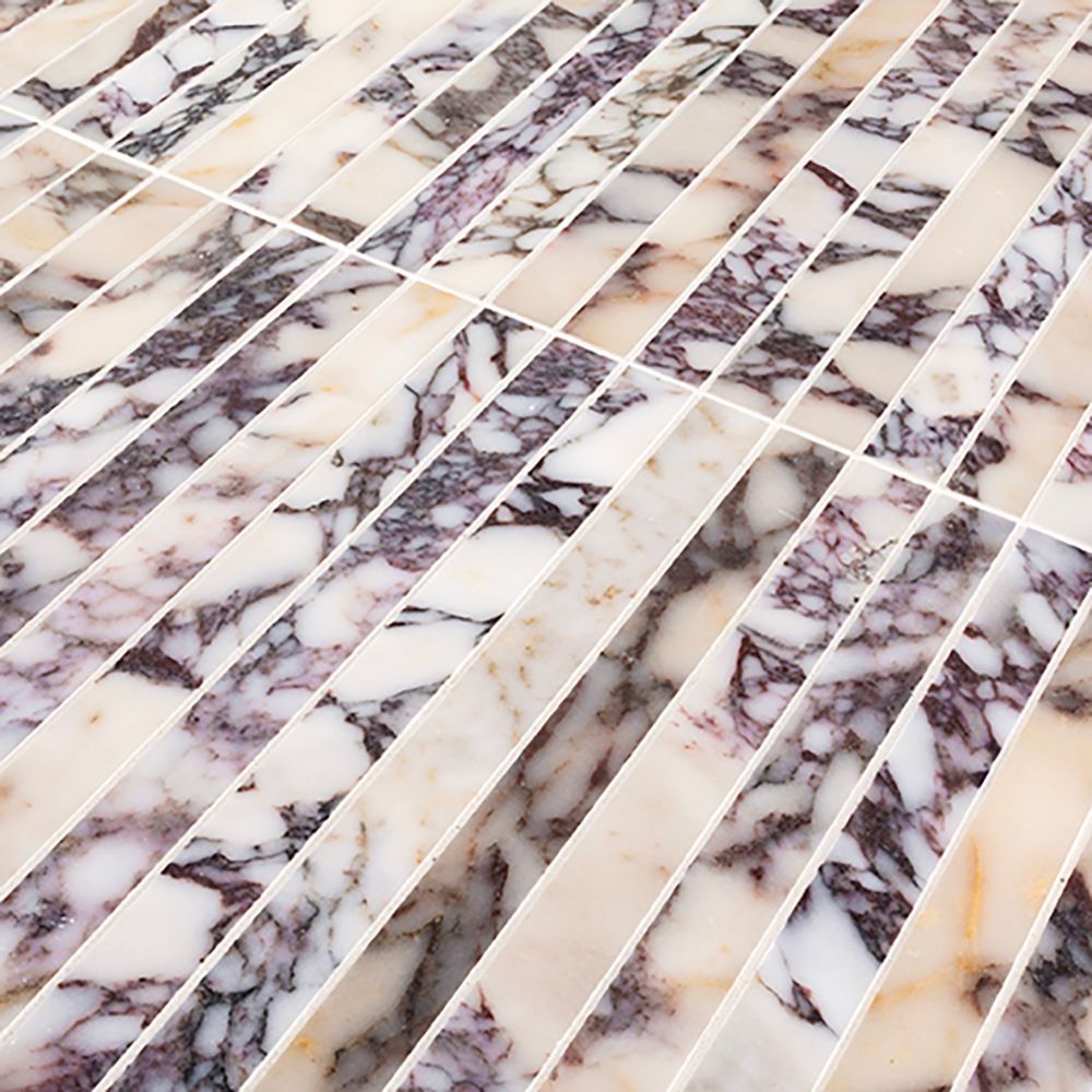 Proper Pillar Mosaic 11.75" x 11.75" Afyon Violet Straight Shot