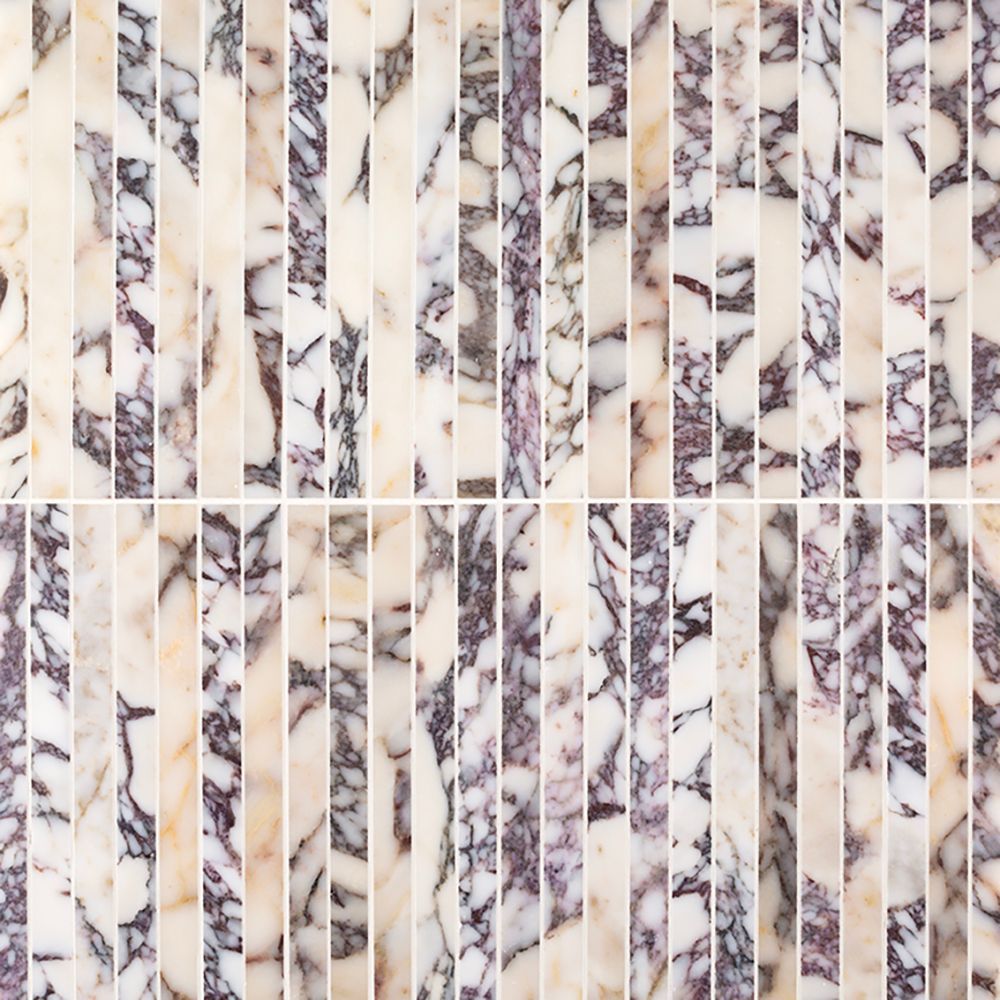 Proper Pillar Mosaic 11.75" x 11.75" Afyon Violet Straight Shot