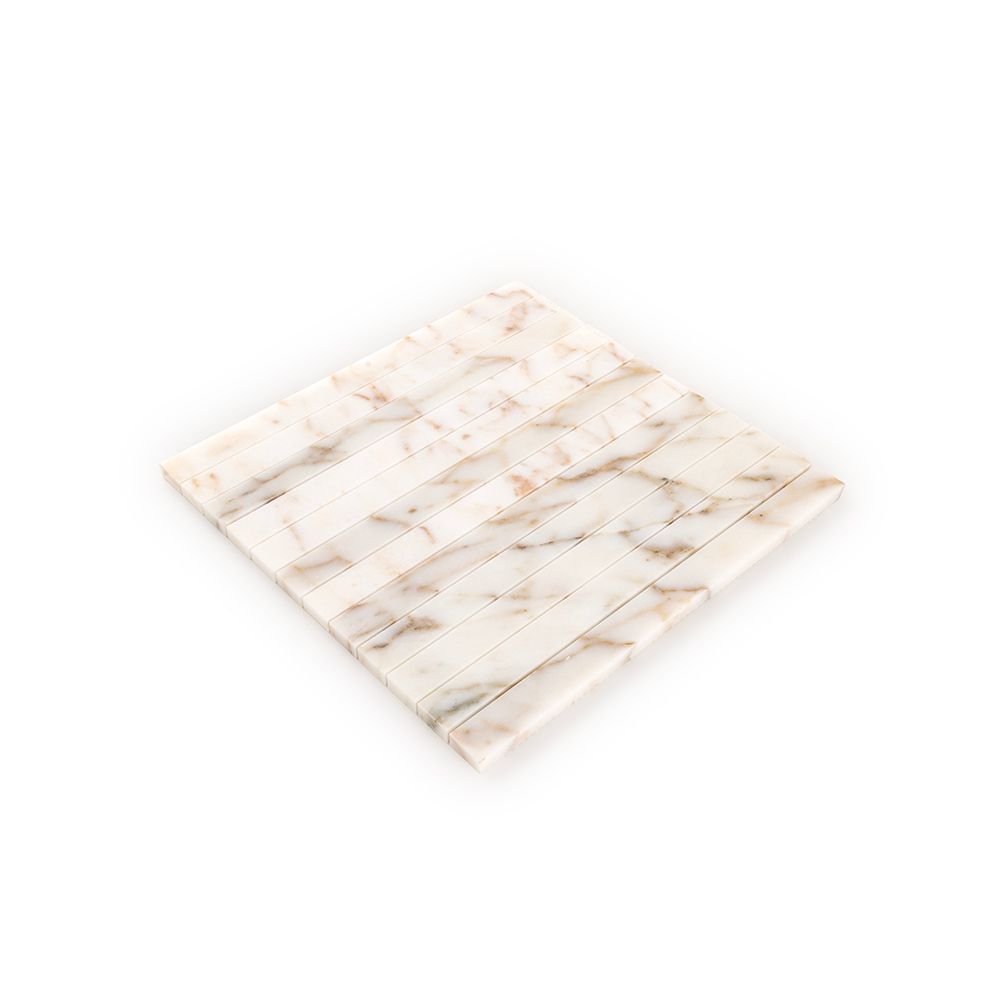 Proper Pillar Mosaic 11.75" x 11.75" Afyon Gold Straight Shot