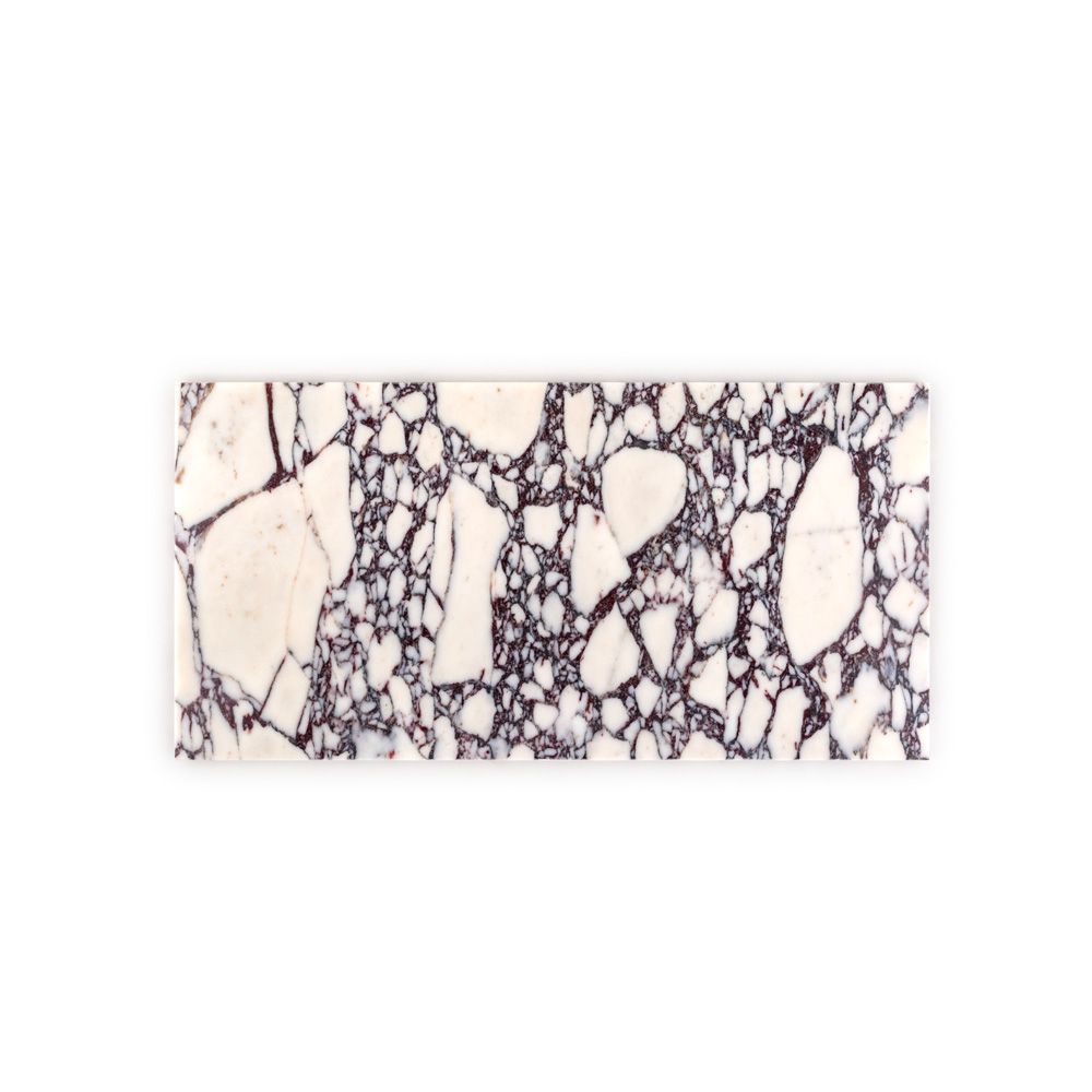 Field Tile 12" x 24" 12" x 24" Polished Afyon Violet Straight Shot