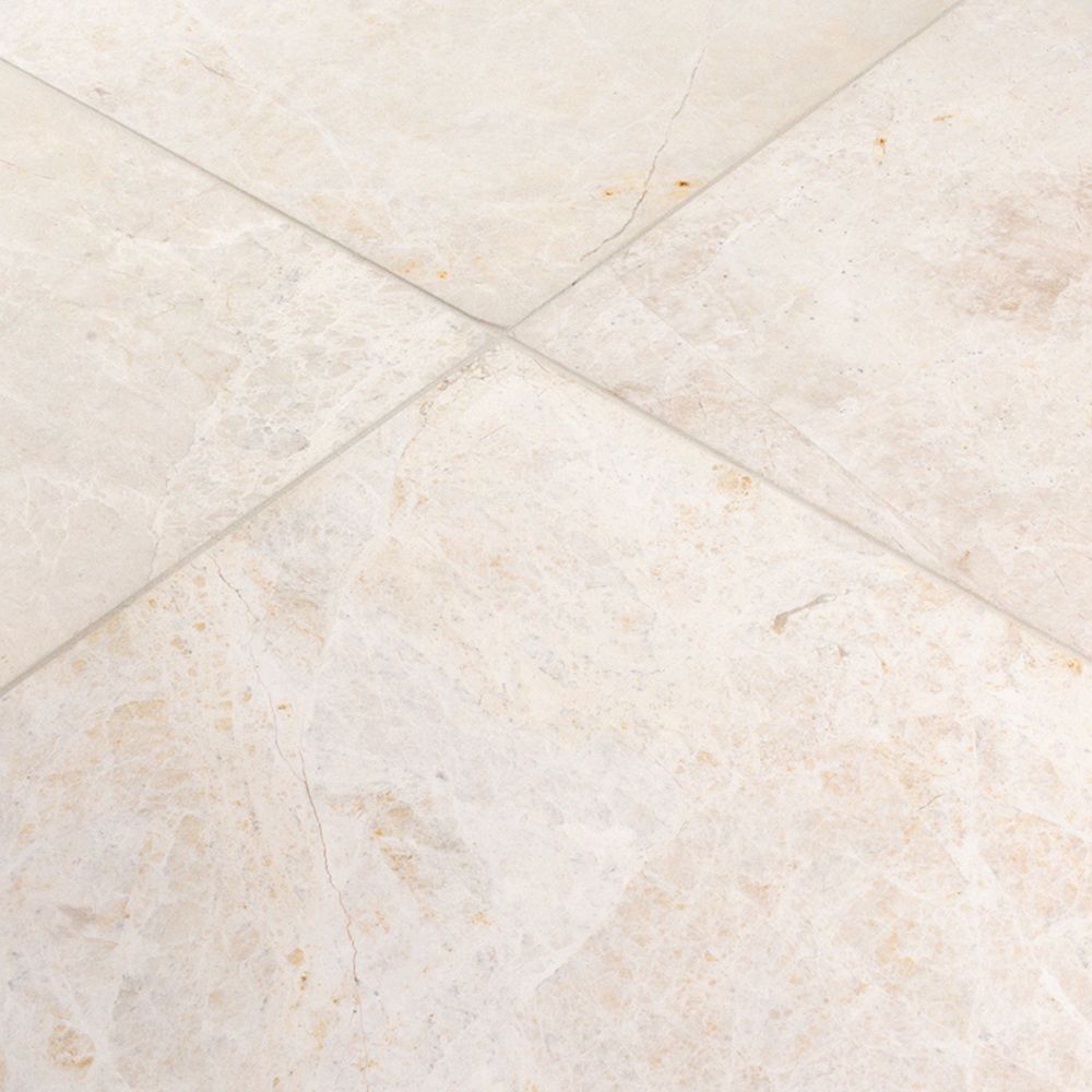 Field Tile 12" x 12" 12" x 12" Honed Vanilla Straight Shot