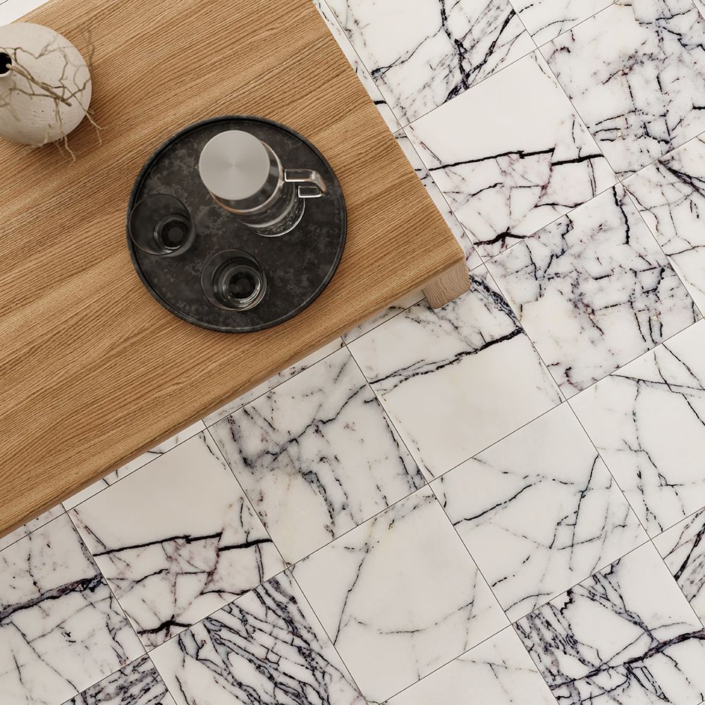 Field Tile 12" x 12" 12" x 12" Honed Lilac Straight Shot