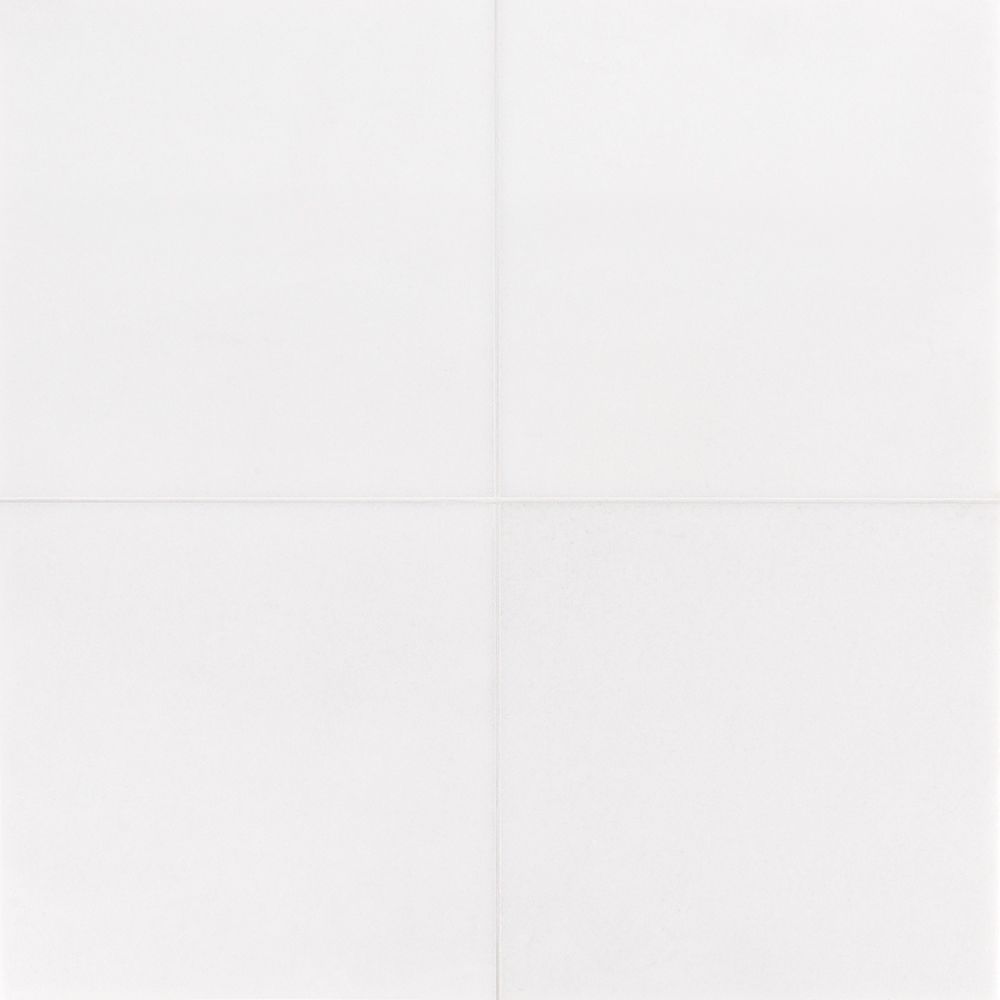 Field Tile 12" x 12" 12" x 12" Polished Thassos Straight Shot