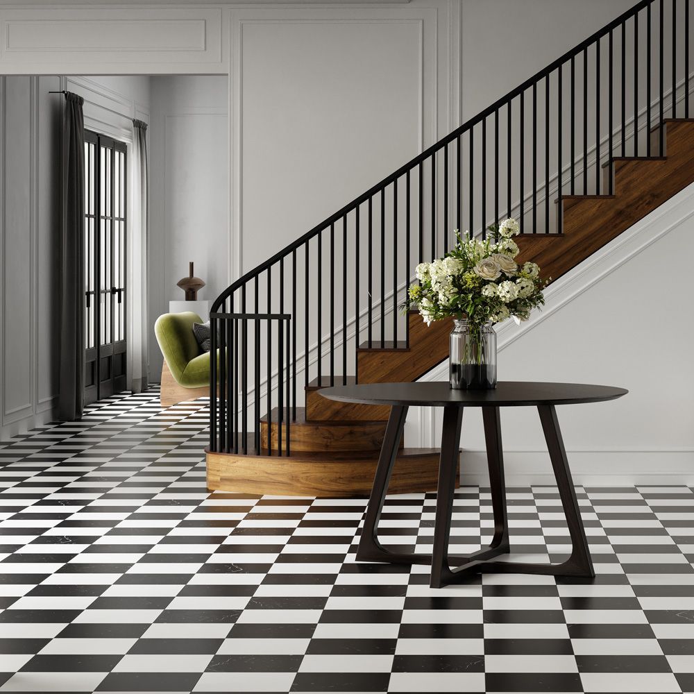 Field Tile 12" x 12" 12" x 12" Honed Thassos Straight Shot