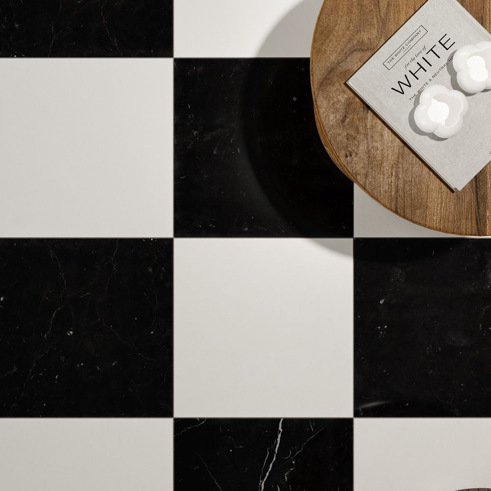 Field Tile 12" x 12" 12" x 12" Honed Thassos Straight Shot