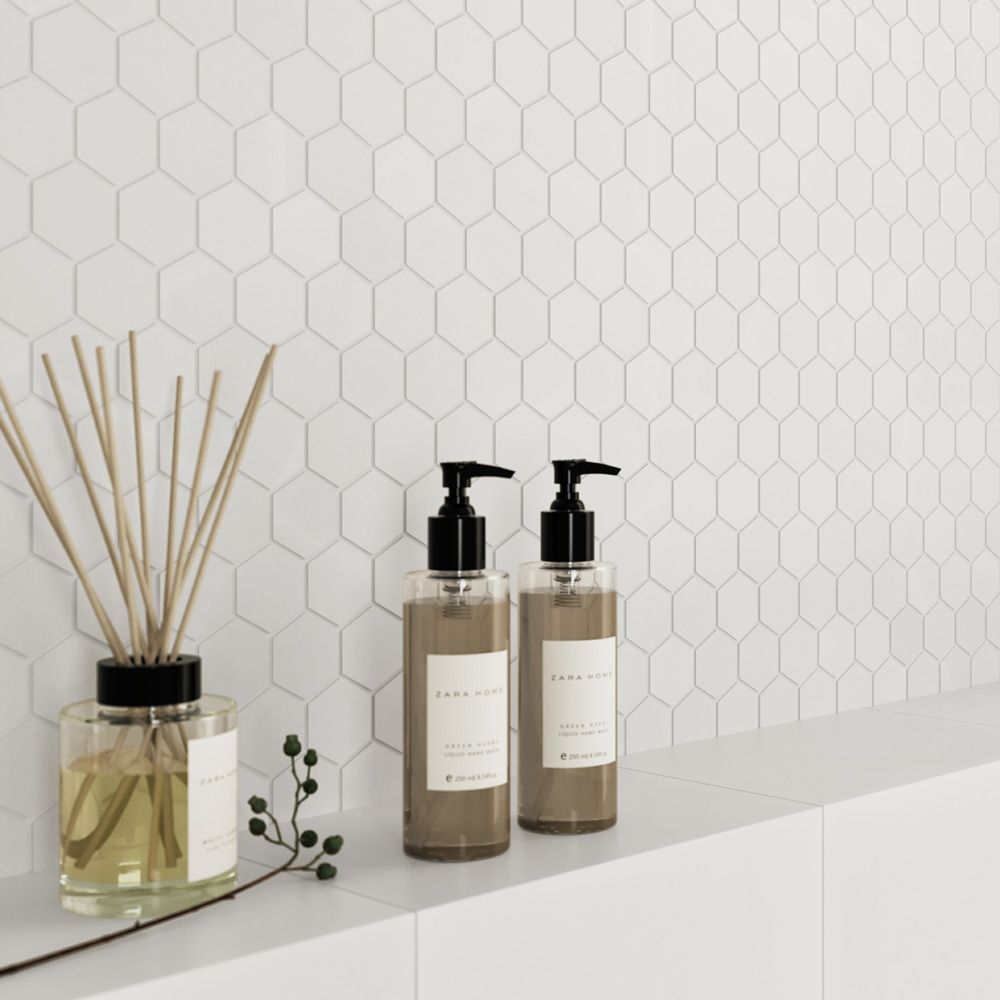 Field Tile 12" x 12" 12" x 12" Honed Thassos Straight Shot