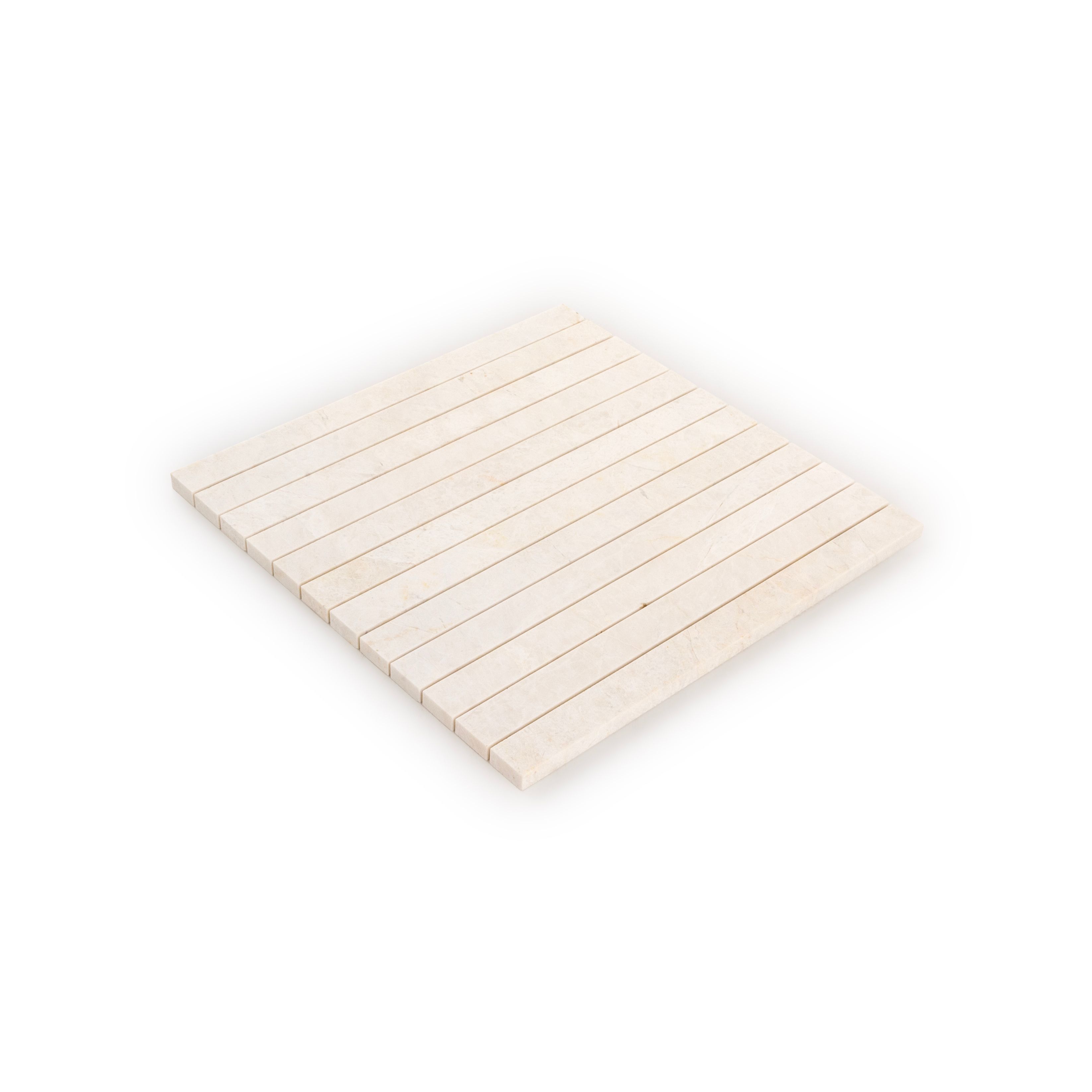 Proper Pillar Mosaic 11.75" x 11.75" Vanilla Straight Shot