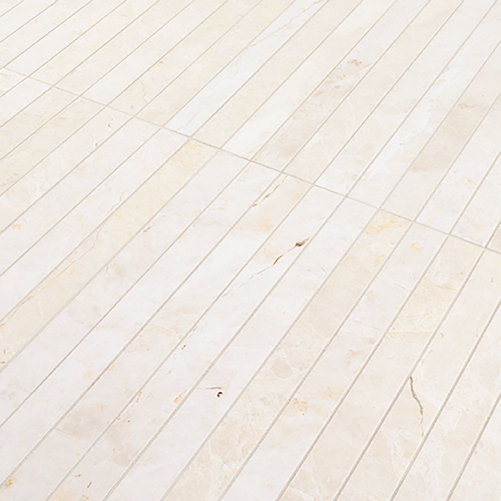 Proper Pillar Mosaic 11.75" x 11.75" Vanilla Straight Shot