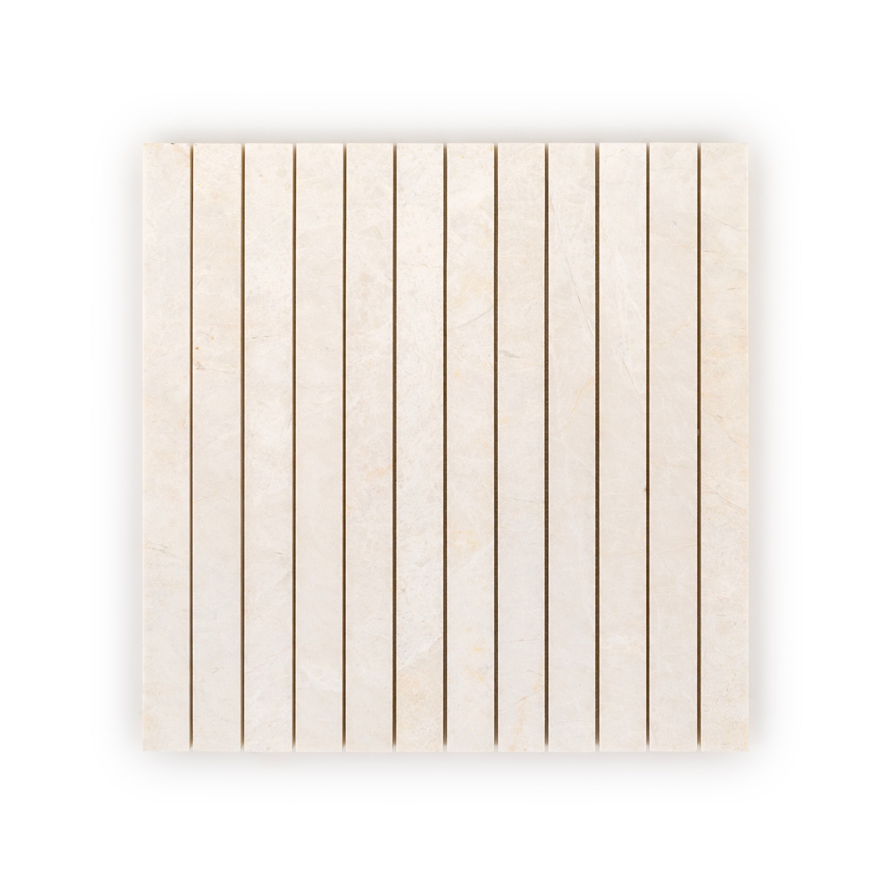 Proper Pillar Mosaic 11.75" x 11.75" Vanilla Straight Shot