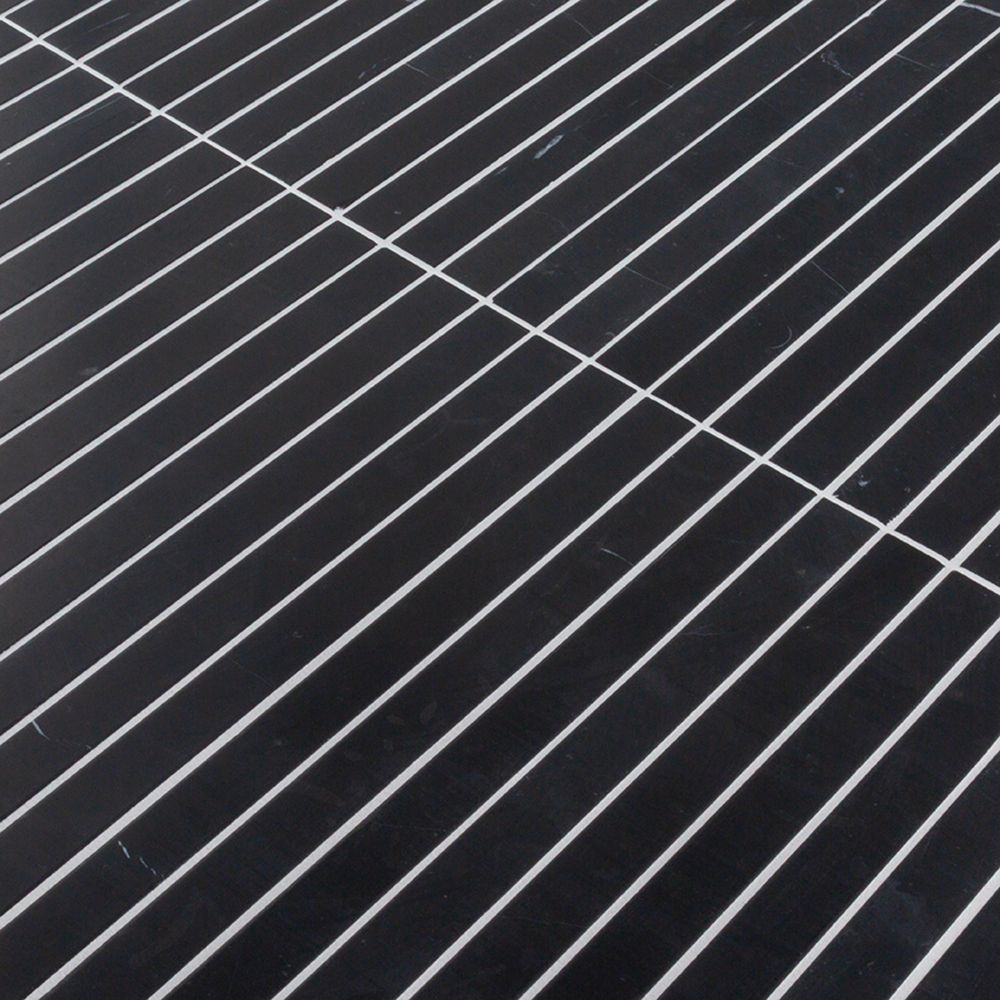 Proper Pillar Mosaic 11.375" x 11.75" Nero Marquina Straight Shot